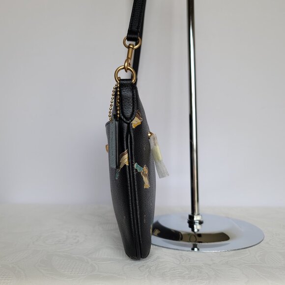 COACH Musical Print Pebbled Leather Polly Crossbody & Mini-Skinny ID Card Case ⭐ - Picture 8 of 16